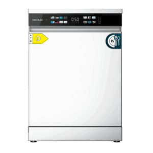Bolero Aguazero 6210 D Lavavajillas Bolero de 60cm blanco, 15 cubiertos, Clase D, Pantalla FullColor XXL, Tercera bandeja, 8 programas, Dual Zone Wash, Dry+, Bandeja Ajustable, Machine Care, Media Carga, Delay Start y Child Lock.